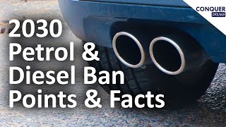 2030 UK Petrol and Diesel Car Ban  Points and Facts [upl. by Ydarb19]