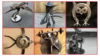 Scrap welded Metal art welding ideas Beginners DIY Simple Welding Projects [upl. by Sorensen]