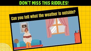 Challenge Yourself 8 Tricky Riddles You Must Solve [upl. by Erimahs]