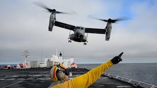 Flight Ops Hospital Ship USNS Mercy TAH 19 [upl. by Gelasius]