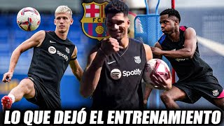 🔵🔴Las últimas novedades del entrenamiento del dia de hoy del Barcelona [upl. by Virendra]