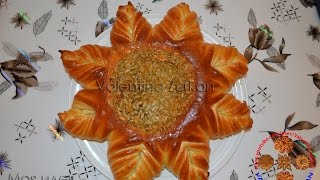 МОЯ ИДЕЯ ПОДСОЛНУХ БУЛКА ПИРОГSONNENBLUMEN BROTMEINE IDEEMY IDEAFLOWER BREAD Valentina Zurkan [upl. by Alien]