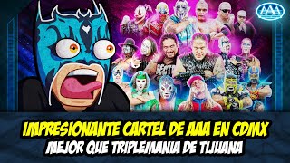 IMPRESIONANTE CARTEL AAA CDMX MEJOR QUE LAS TRIPLEMANIAS quotREGRESA CHIK TORMENTA Y LOS GUAPOS VIPquot [upl. by Nylikcaj]