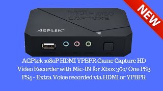 How to Record Video Game Consoles with a AGPtek Capture Card 2017 [upl. by Pisano]