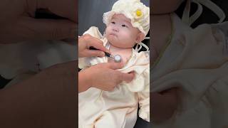 Cutebaby  Baby Vaccine action at hospital 🏥 and funny 😂 baby love cute family happy funny [upl. by Hummel]