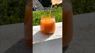 Immunity Boosting Orange Drink 🧡would you drink this shorts asmrfood healthyrecipes asmr [upl. by Ahtnama140]