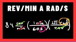 Convertir Revoluciones por Minuto a Radianes por segundo  revmin a rads [upl. by Infeld]