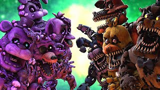 SFM FNaF Nightmare VR vs Toxic Animatronics [upl. by Ahtiuqal]