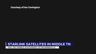 Starlink satellites visible in Middle TN sky [upl. by Jonny]