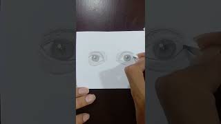 Drawing Symmetrical Eyes Easy shorts eyedrawing easydrawing [upl. by Payson]