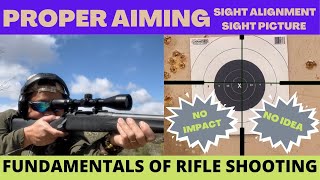 PROPER AIMING SIGHT ALIGNMENT amp SIGHT PICTURE  FUNDAMENTALS OF RIFLE SHOOTING SERIES Ep 03 [upl. by Uchida]