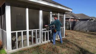 Transform Your Porch Customer Review of Custom Screened Panels  Easy DIY Installation [upl. by Pinto]