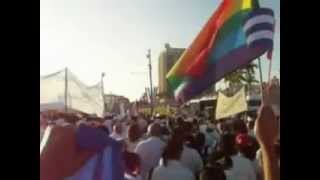 Activistas LGBT de Cuba en desfile del Primero de Mayo IV [upl. by Nelyk]