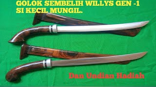 Golok Sembelih 27 cm lebar 2 cm Karya pande besi Abqori [upl. by Zink]