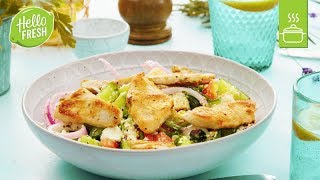 Griechischer Salat mit Putenbrust  Salat Rezepte [upl. by Ykcub689]