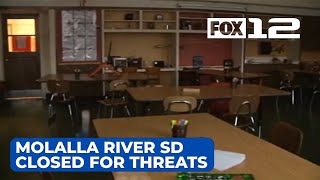 Molalla River School District closed Friday due to threats [upl. by Nellek]