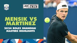 Jakub Mensik vs Pedro Martinez Highlights  Rolex Shanghai Masters 2024 [upl. by Yatnuahs]