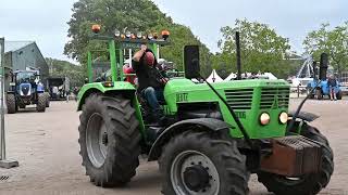 Tractors parade after Historic Tractor Show Panningen 2023 organized by HMT KLEP [upl. by Allerbag]