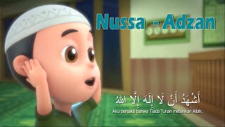 Nussa  Adzan  Video kesukaan Luthfi ☺️ [upl. by Ilyah]