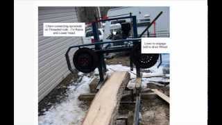 how to build my homemade bandsaw mill instructions [upl. by Amitak]