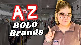 AZ BEST BRANDS TO THRIFT amp RESELL Online in 2024 Selling on eBay amp Poshmark [upl. by Colt51]