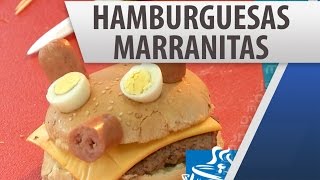 Hamburguesas Marranitas  Recetas de Comida [upl. by Eilagam722]