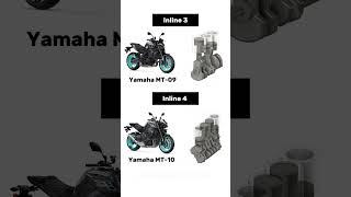 Inline 3 VS Inline 4 Engine Working👀💥yamaha mt09 mt10 inline4 inline3 superbike exhaustsound [upl. by Heisser888]