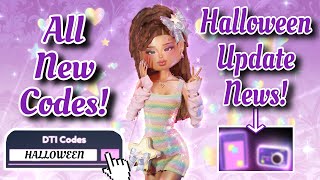 ALL NEW DRESS TO IMPRESS CODES  NEW HALLOWEEN UPDATE NEWS amp MORE 😍👗🎃 [upl. by Alamap]