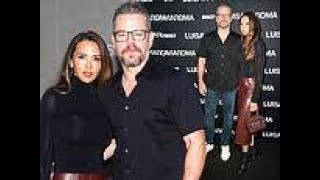 Matt Damon wraps an arm around glam wife Luciana Barroso at LuisaViaRoma store opening ahead of NYFW [upl. by Ylellan]