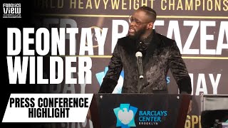 Deontay Wilder Responds to quotHaving The Hammer of THORquot amp His Tremendous Power [upl. by Chastain]