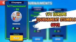 1v1 Europe Tournament Of Yesterday Stumble Guys  Blaezi Playz [upl. by Yaresed]