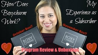 Boxycharm How Does it Work  November and October Box Unboxing  PersonalBeautyLab [upl. by Ellenig506]