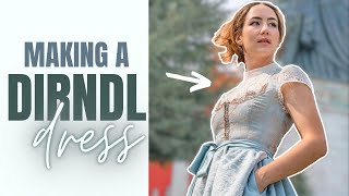 MAKING A DIRNDL for OKTOBERFEST  THISISKACHI DIY [upl. by Annyrb]