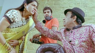 Brahmanandam amp Hema Kiraak Comedy Scenes  Latest Comedy Scenes 2017 [upl. by Helmer405]