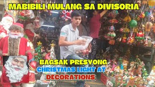 PASKO NA SA TABORA DIVISORIA MGA BAGSAK PRESYO NA MAPAPAWOK KA SA SUBRANG MURA [upl. by Jerold]