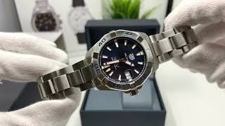 Tag Heuer Aquaracer 300 Ref WBD2112BA0928 4K Unboxing [upl. by Lexie]