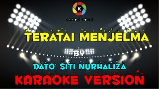 Teratai Menjelma  Dato Siti Nurhaliza  Karaoke [upl. by Henghold]