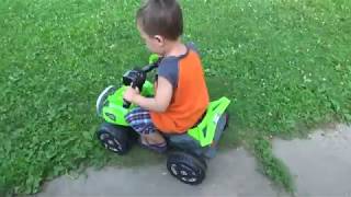 Kids Ride On 6V Battery Powered ATV Quad Toy Review  Leon Toy Time [upl. by Roseanne708]