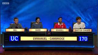 Celebrities discuss MONKMAN VS SEAGULL University Challenge [upl. by Eicart958]