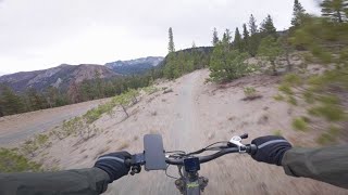 Mammoth Mountain bike park during the shoulder season [upl. by Orihakat]