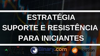 Estratégia Suporte e Resistência para Iniciantes em Opções Binárias [upl. by Michal666]