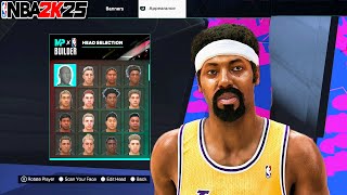 Wilt Chamberlin Face Creation NBA 2K25 How To Make Wilt Chamberlin [upl. by Brandon849]