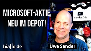 Uwe Sander kauft MicrosoftAktie und behält Restposition von Nvidia und Super Micro Computer [upl. by Zacharie]