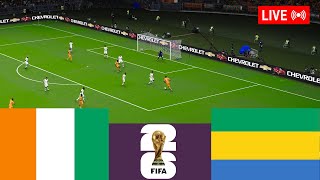 Cote dIvore vs Gabon LIVE 2026 Wolrd Cup qualification Full Match  Simulation Video Games [upl. by Anivlem]