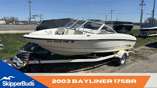 2003 Bayliner 175BR Boat Tour SkipperBuds [upl. by Lorenz]