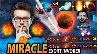 MIRACLE Exort INVOKER destroys GH with Euls Old COMBO in Ranked [upl. by Esirehc428]