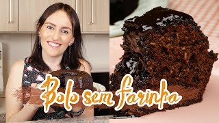 Bolo de Chocolate sem Farinha sem Leite  Cookn Enjoy 278 [upl. by Nosned]