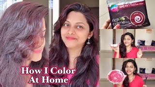 How To Color Your Hair At Home  Quick amp Effortless  Godrej Expert Rich Cream Burgundy Colour [upl. by Quin]