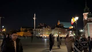 Exploring Warsaw Old Town in the Night  Warsaw Nightlife [upl. by Norak]