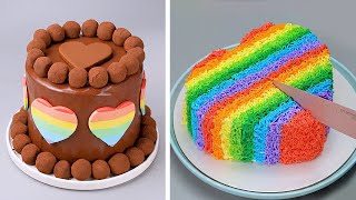 Indulgent Heart Cake Decorating Ideas For Your Lover  So Tasty Cake Decoration Tutorials [upl. by Annecorinne491]